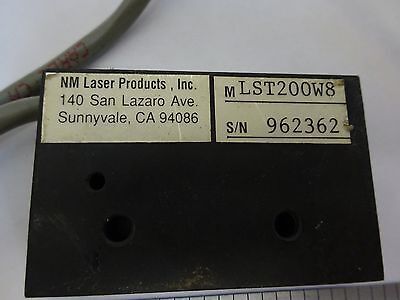 OPTICAL NM LASER PRODUCTS SHUTTER LASER OPTICS AS IS BIN#J6-B-02