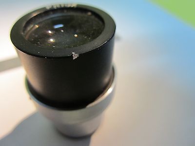 MICROSCOPE EYEPIECE PH10X + RETICLE MICROMETER OPTICS AS IS BIN#32-B-10