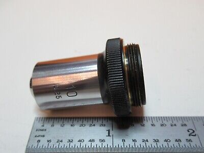 OLYMPUS 10X OBJECTIVE OPTICS MICROSCOPE PART AS PICTURED &FT-5-20