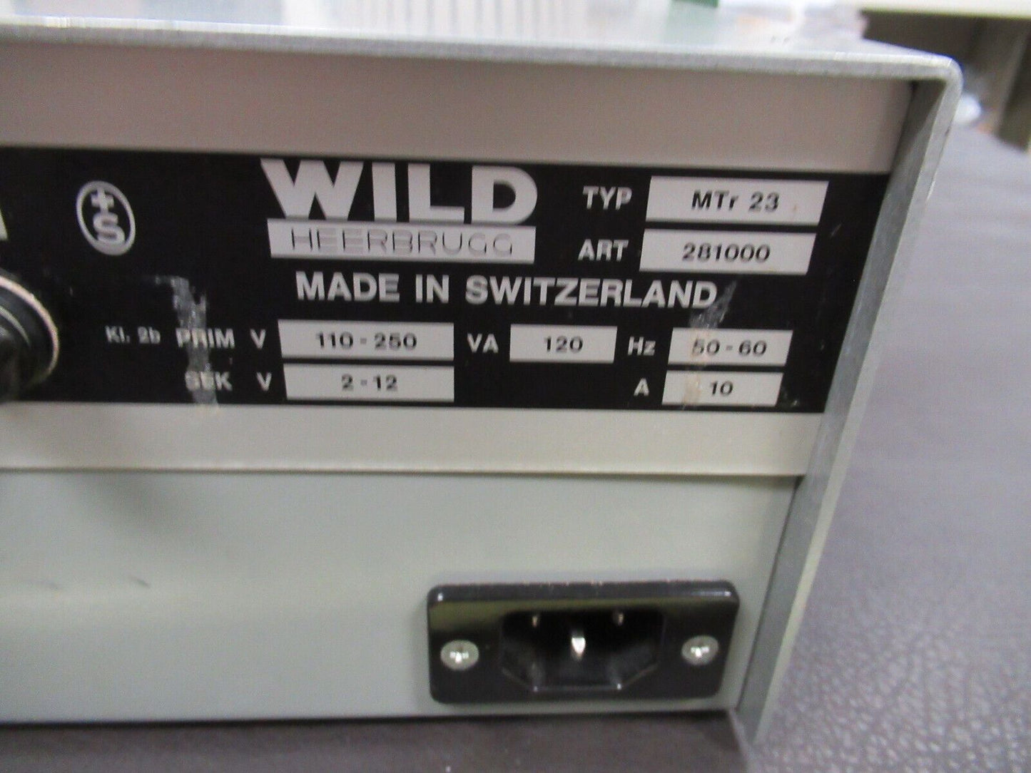 WILD HEERBRUGG SWISS POWER SUPPLY MTr-23 MICROSCOPE PART AS PICTURED &TD3