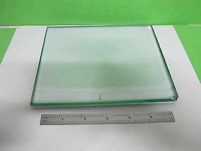 MICROSCOPE PART LARGE GLASS PLATE SPECIMEN TABLE [chips on corners] BIN#S8-01