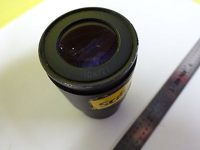 MICROSCOPE PART NIKON JAPAN EYEPIECE 10X/21 OPTICS AS IS BIN#W6-21