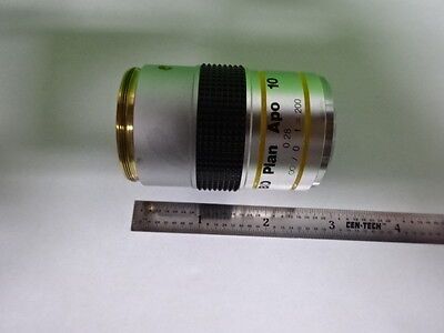 MICROSCOPE PART MITUTOYO JAPAN APO OBJECTIVE BD PLAN 10X OPTICS AS IS B#F5-C-10