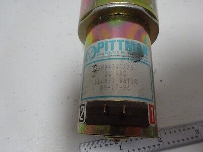 PITTMAN MOTOR 24 VDC 11.5:1 RATIO from LEITZ MICROSCOPE AS IS BIN#TC-4-2-I