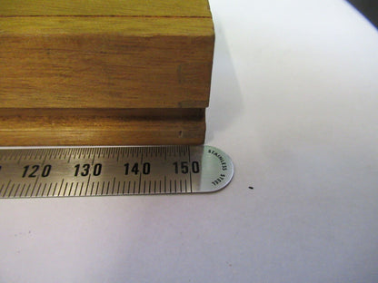 ANTIQUE SEIBERT WOOD SAMPLE CONTAINER MICROSCOPE PART AS PICTURED #R1-B-36