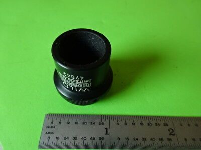 WILD HEERBRUGG SWISS  OBJECTIVE 4X OPTICS MICROSCOPE PART AS IS #L5-B-38