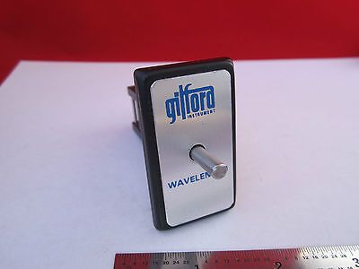 OPTICAL GILFORD INSTRUMENT WAVELENGTH PANEL ?? OPTICS BIN #7C