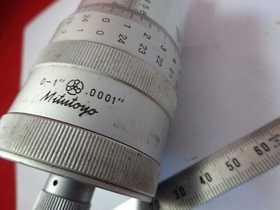 MITUTOYO HUGE MICROMETER SCREW POSITIONING MEASURE MICROSCOPE PART AS IS &99-06