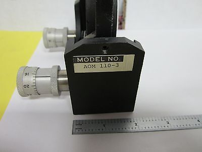 AEROTECH AOM 110-3 MICROMETER ADJUST OPTICS #J2-02