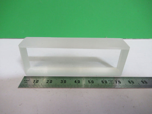 OPTICAL GLASS BLOCK 3/4 X 1 X 3 INCHES OPTICS AS PICTURED &Z8-A-66