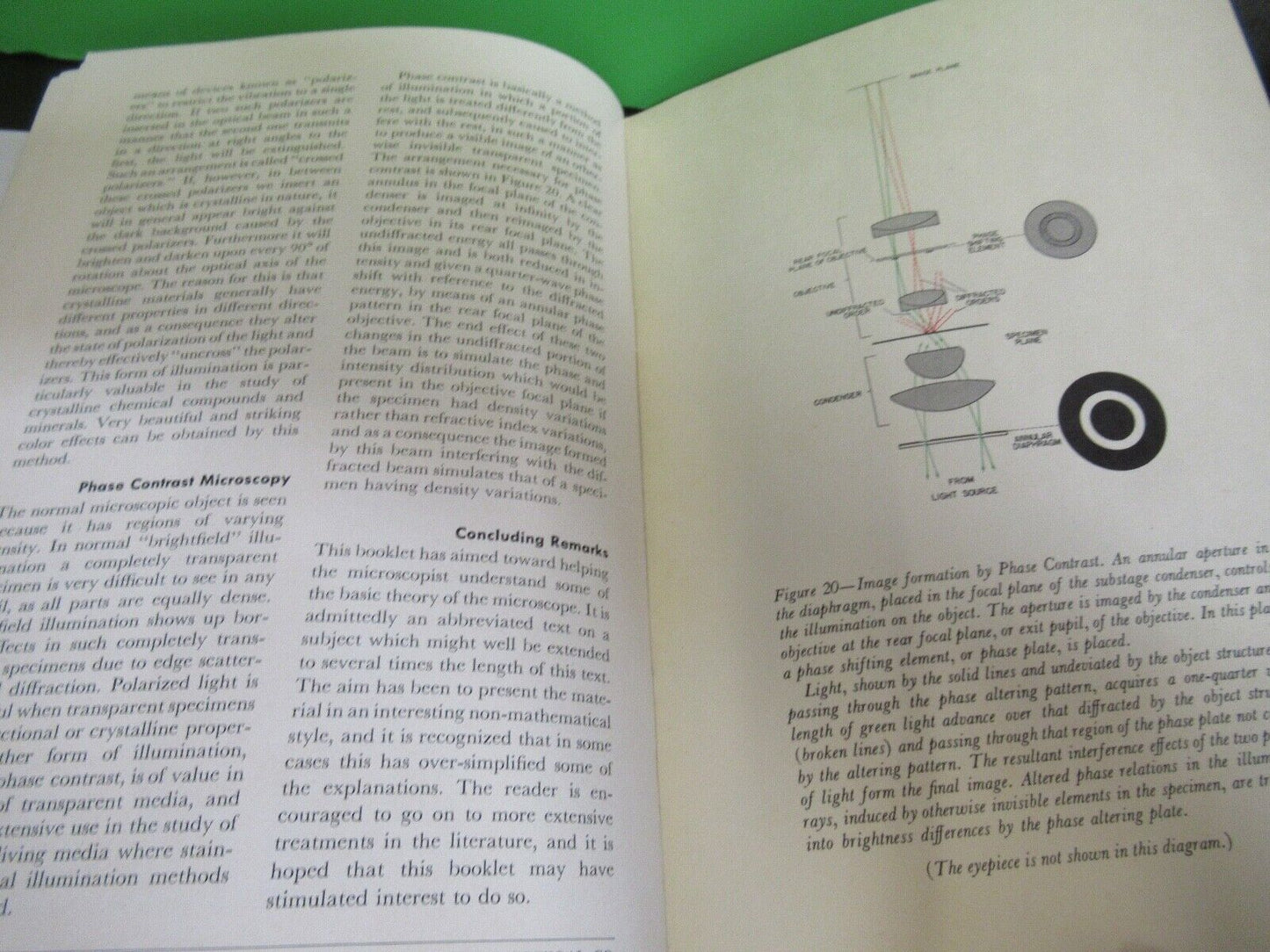 ANTIKES BAUSCH LOMB 1952 Handbuch Theorie MIKROSKOPTEIL WIE ABGEBILDET 7-ft-04