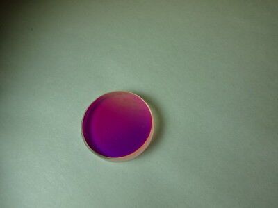 OPTICAL COATED FLAT GLASS LENS PART OPTICS #84-A-06