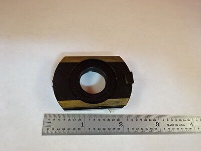 MICROSCOPE PART ZEISS POLARIZER OBJECTIVE HOLDER POL OPTICS AS IS #X6-B-12