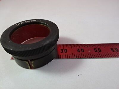 LENS 001" SCALE RETICLE EYEPIECE OCULAR BRASS MOUNT MICROSCOPE PART OPTICS 95-17