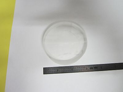 OPTICAL CONCAVE GLASS LENS ?? DULL OPPOSITE SIDE LASER OPTICS AS IS BIN#G9-B-06