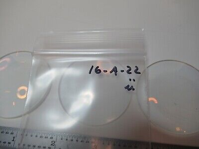 OPTICAL LOT 3 EA GLASS LENSES BiCX LASER OPTICS AS PICTURED &16-A-22