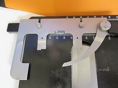 ZEISS GERMANY STAGE TABLE XY MICROMETER MICROSCOPE PART AS PICTURED &14-FT-25