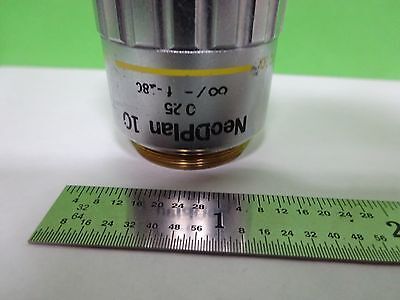 OPTICAL MICROSCOPE PART OLYMPUS OBJECTIVE NEODPLAN 10X INFINITY OPTICS BIN#Y4-53