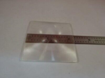 MICROSCOPE PART FRESNEL SQUARE LENS [few scratches] OPTICS AS IS #M6-A-71