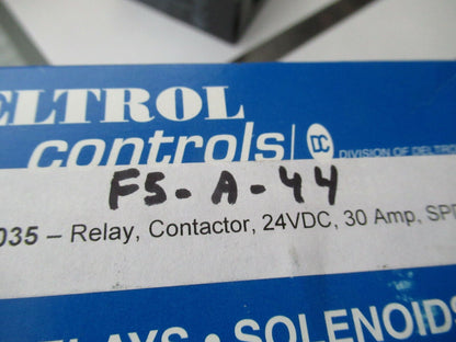 DELTROL RELAY CONTACTOR SPDT 20243-82 24VDC  CONTROL SYSTEMS AS PIC #F5-A-44