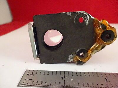 MICROSCOPE PART LEITZ BEAM SPLITTER OPTICS [chip corner] AS IS  BIN#7-A-15