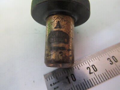 ANTIQUE CARL ZEISS GERMANY "A" OBJECTIVE MICROSCOPE PART AS PICTURED &Z1-A-32