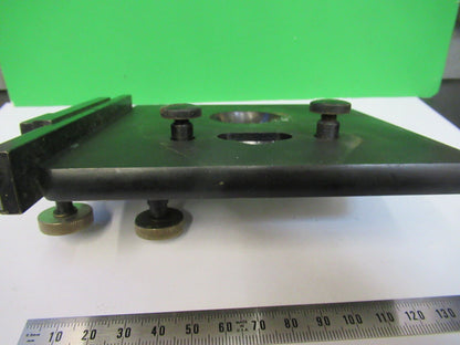 SPENCER VINTAGE STAGE TABLE XY ANTIQUE MICROSCOPE PART AS PICTURED &R6-A-117