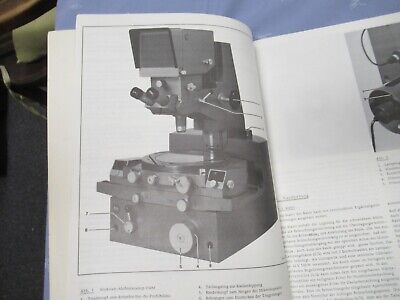 LEITZ GERMANY BROCHURE MEASURING TOOLMAKER MICROSCOPE PART AS PICTURE &A9-A-117