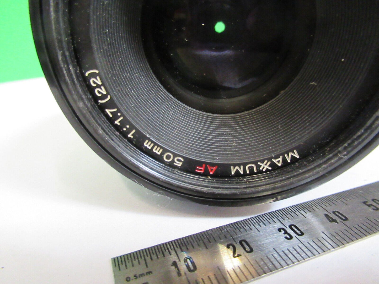 CAMERA LENS OPTICS MINOLTA 50mm F1:1.7 MAXXUM AS PICTURED R2-A-108