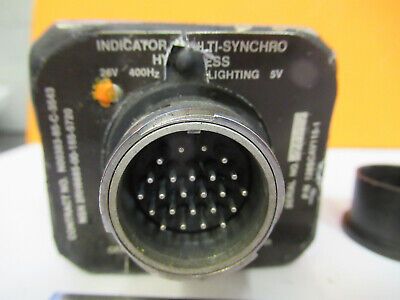 AIRCRAFT MULTI SYNCHRO GENERAL INDICATOR 128SCAV115-1 AS PICTURED &P9-A-93