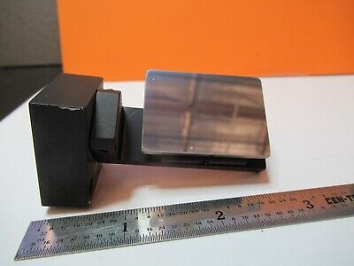 OLYMPUS JAPAN MOUNTED FLAT MIRROR OPTICS MICROSCOPE PART AS PICTURE &W8-A-88