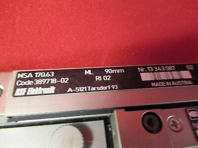 LEICA DMR GERMANY STAGE TABLE ROTABLE for POL OPTICS MICROSCOPE PART &100-22