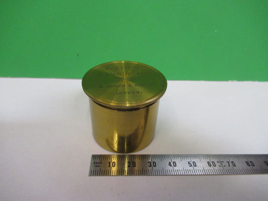 ANTIQUE BRASS WATSON UK 1890s EMPTY CAN MICROSCOPE PART AS PICTURED &R6-A-86