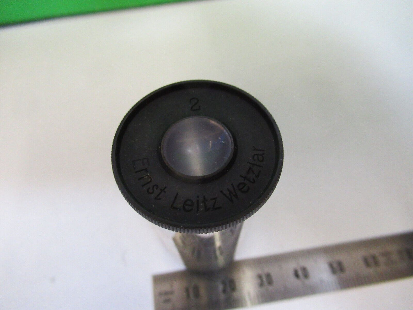 ANTIQUE LEITZ  EYEPIECE "2" LENS OPTICS MICROSCOPE PART AS PICTURED &R2-A-101