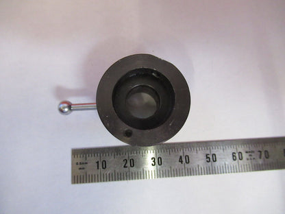 UNBRANDED MOUNTED IRIS DIAPHRAGM OPTICS MICROSCOPE PART AS PICTURED Q5-B-65