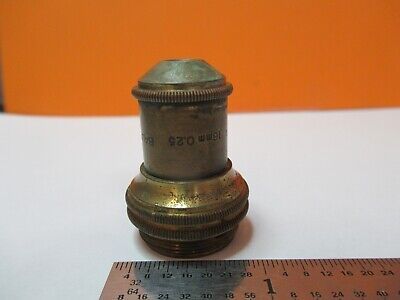 ANTIQUE BRASS BAUSCH LOMB 16mm OBJECTIVE MICROSCOPE PART AS PICTURED &W8-A-49