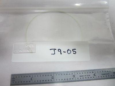 MICROSCOPE OPTICAL FLAT GLASS STAGE WINDOW OPTICS OLYMPUS NIKON AS IS BIN#J9-05