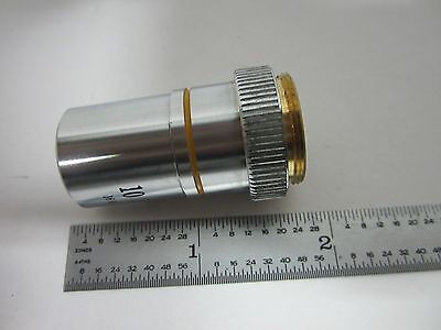 MICROSCOPE PART OPTICAL OBJECTIVE 10X OPTICS AS IS BIN#D2-P-9