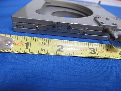 UNITRON JAPAN STAGE TABLE X-Y MICROMETER MICROSCOPE PART AS PICTURED &FT-3-46