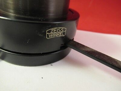 ZEISS WINKEL GERMANY CONDENSER OPTICS + IRIS MICROSCOPE PART AS IS &92-A-06