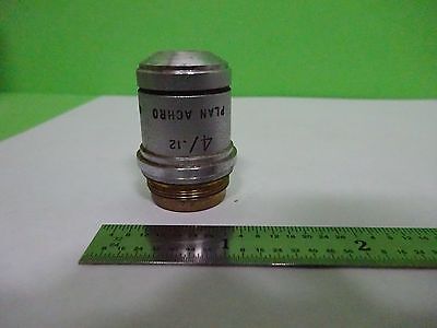 MICROSCOPE PART OBJECTIVE PLAN ACHRO 4X INFINITY AMERICAN OPTICS AS IS B#K1-M-06