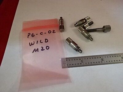 MICROSCOPE PART WILD SWISS M20 LOT SCREWS AS IS #P6-C-02