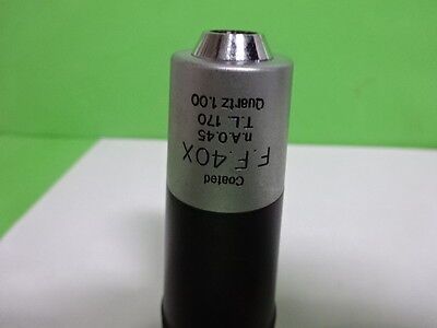 MICROSCOPE PART UNITRON OBJECTIVE FF 40X OPTICS #F5-B-07