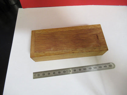 ANTIQUE KYOWA WOOD SAMPLE CONTAINER MICROSCOPE PART AS PICTURED Y5-A-25