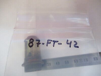 ANTIQUE BRASS LENS OPTICS OBJECTIVE MICROSCOPE PART LONDON AS PICTURED &87-FT-42