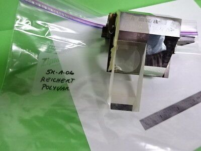 MICROSCOPE PART LEICA REICHERT POLYVAR HEAD PRISM OPTICS AS IS BIN#5K-A-06