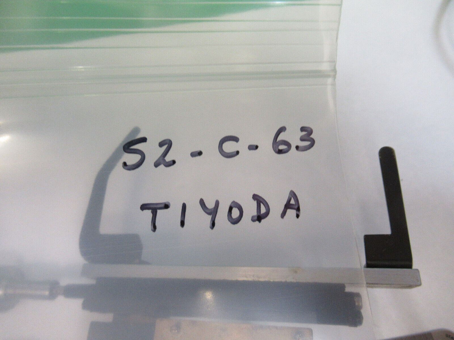 TIYODA JAPAN XY CLIPS STAGE MICROSCOPE PART AS PICTURED &S2-C-63