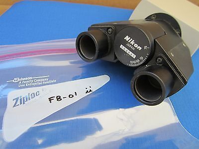 MICROSCOPE PART BINOCULAR HEAD NIKON JAPAN AS IS BIN#F8-01