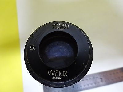 FOR PARTS MICROSCOPE PART EYEPIECE OCULAR OLYMPUS WF10X OPTICS AS IS BIN#X8-35