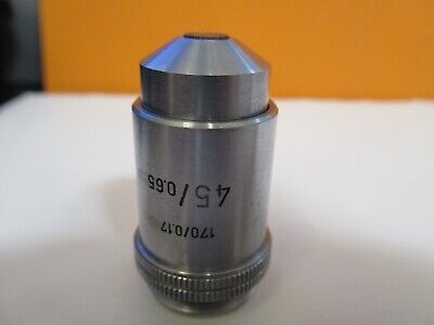 LEITZ WETZLAR 45X /170 OBJECTIVE LENS MICROSCOPE PART AS PICTURED &17-FT-88